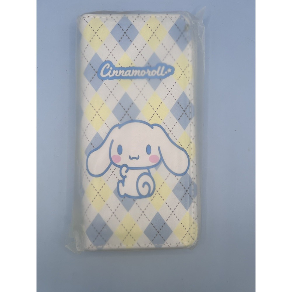 NIP Sanrio Cinnamoroll Zip Wallet -Blue Plaid